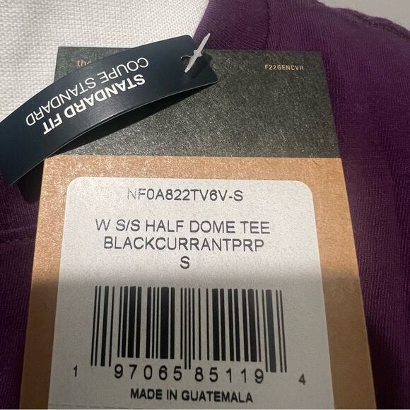 NWT The North Face Half-Dome women's t shirt size small in black currant purple - Picture 5 of 6